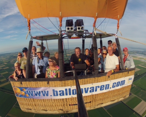 Ballonvaren met ballonvaarder Marcel vanaf Middenmeer